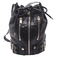 Saint Laurent Bucket Bag aus Leder in Schwarz