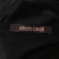 Roberto Cavalli Black evening dress with gathering