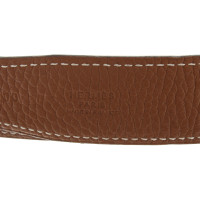 Hermès reversible belt brushed with gold-colored buckle