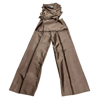 Max Mara Suit Silk in Brown