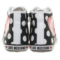 Moschino Love Sneakers in Schwarz/Weiß