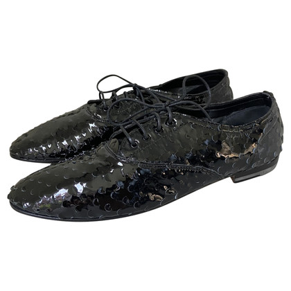 Saint Laurent Lace-up shoes Patent leather in Black