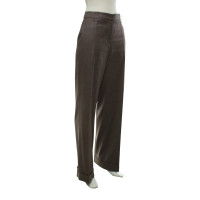 Brunello Cucinelli Pantalon en laine gris-marron