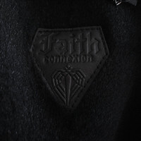 Faith Connexion Gilet in Pelle in Nero