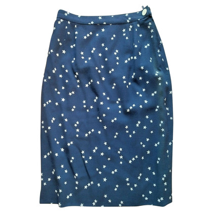 Valentino Garavani Skirt Silk in Blue