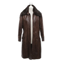 Max & Co Giacca/Cappotto in Pelle in Marrone