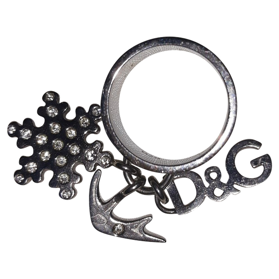 Dolce & Gabbana Ring Steel in Silvery