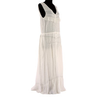 Sandro Kleid aus Baumwolle in Weiß