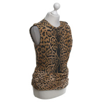 Etro Silk top with animal print