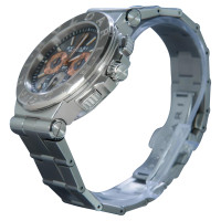 Bulgari Armbanduhr aus Stahl in Grau