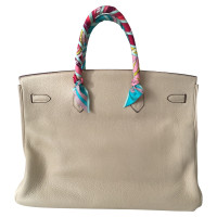 Hermès Birkin Bag 40 in Pelle in Crema