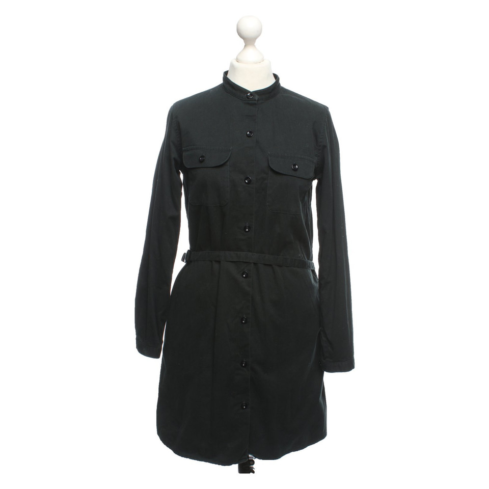 A.P.C. Kleid aus Baumwolle in Schwarz