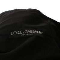 Dolce & Gabbana Blouse à volants noir