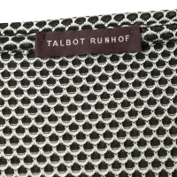 Talbot Runhof Fijn gebreid shirt in zwart / wit