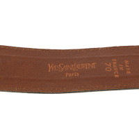 Yves Saint Laurent Gürtel aus Leder in Braun