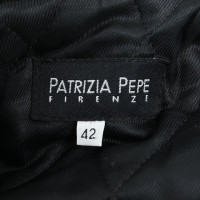 Patrizia Pepe Leren jas in zwart