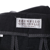 Brunello Cucinelli Gevouwen grijze broek