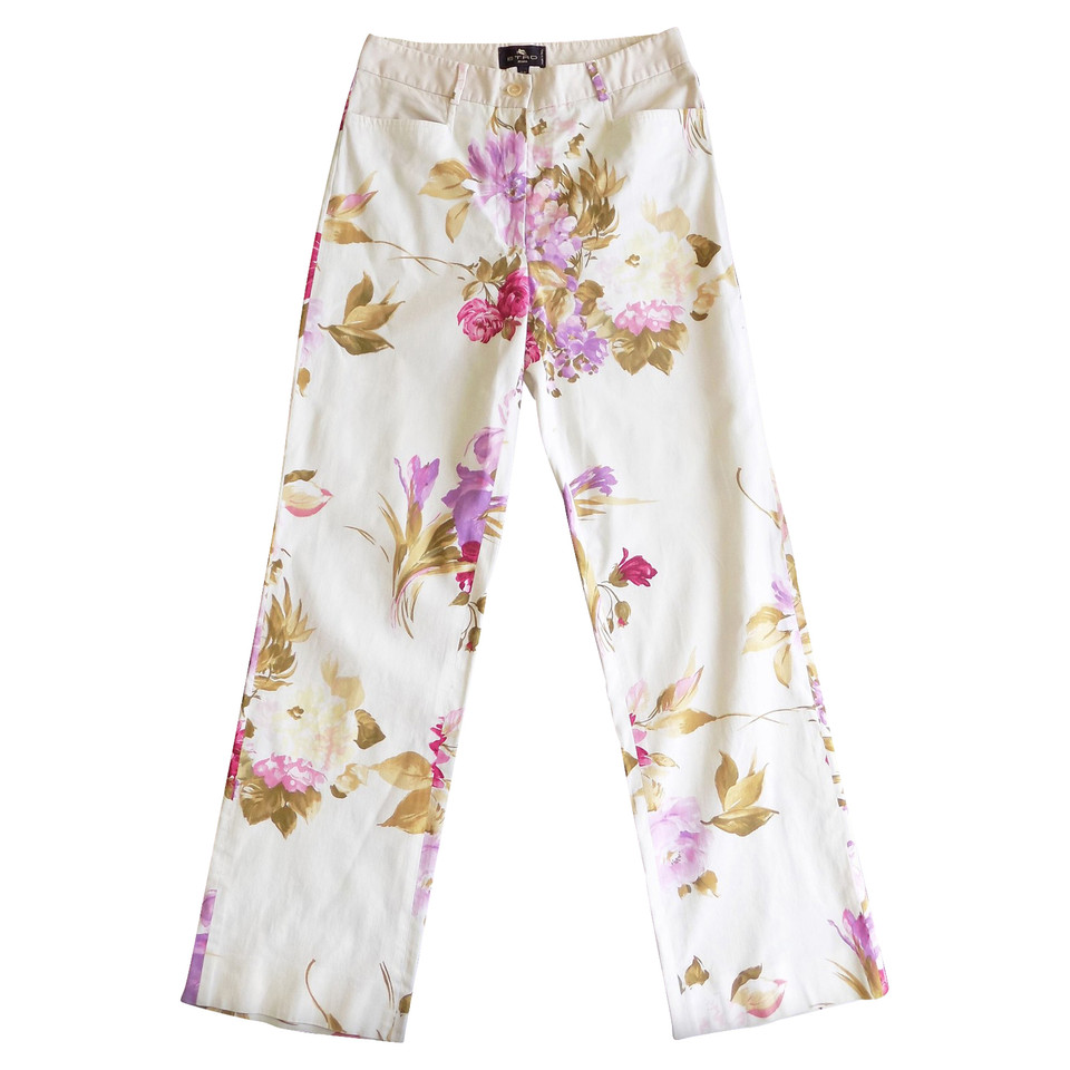 Etro trousers with floral pattern