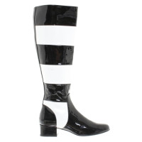 Saint Laurent Bottes avec rayures