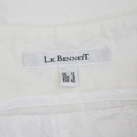 L.K. Bennett Leinenhose in Weiß