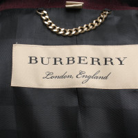 Burberry Veste avec bordure en fourrure