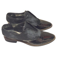 Sebastian Milano  Slipper/Ballerinas aus Lackleder in Schwarz