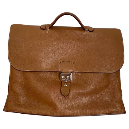 Hermès Handbag Leather in Beige