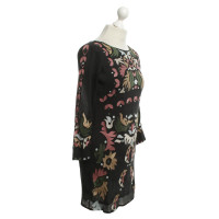 Antik Batik Kleid in Schwarz