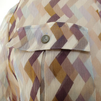 Diane Von Furstenberg Bluse abito con motivo geometrico