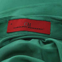 Carolina Herrera zijden jurk in groen