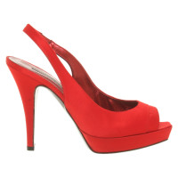 Pollini Pumps/Peeptoes in Rot