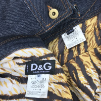 Dolce & Gabbana Jeans jacket with tiger print