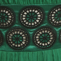 Catherine Malandrino Robe en soie en vert