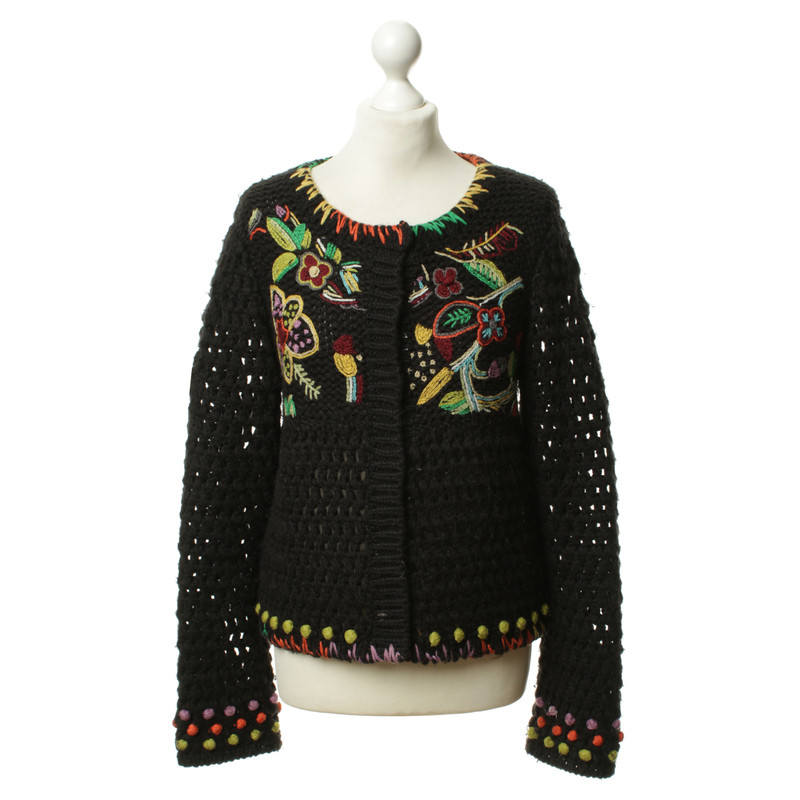 Kenzo Cardigan sweater with flower motif