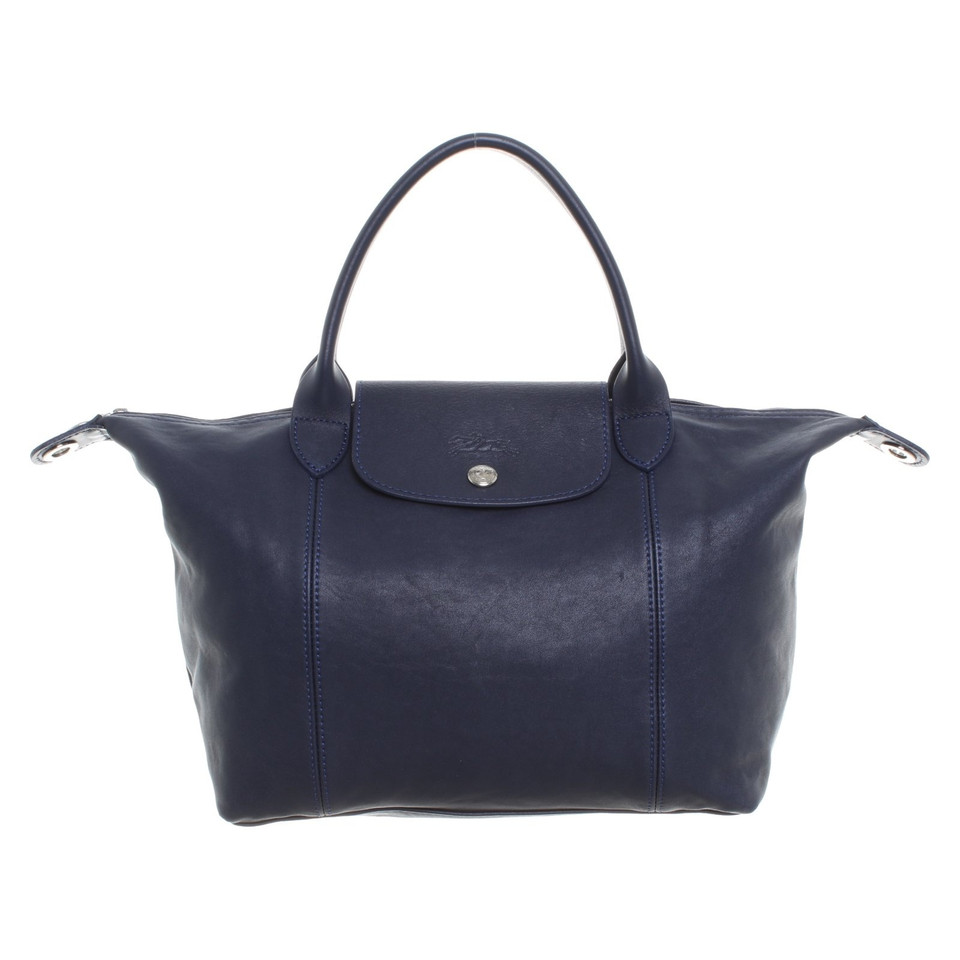 Longchamp Borsa a mano blu scuro