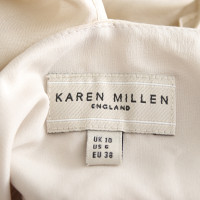 Karen Millen Top Silk in Cream