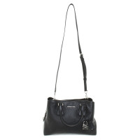 Michael Kors Camille MD Satchel Bag Leather Black