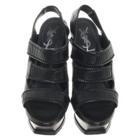 Yves Saint Laurent Leather platform sandals