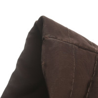 Moncler Manteau brun foncé