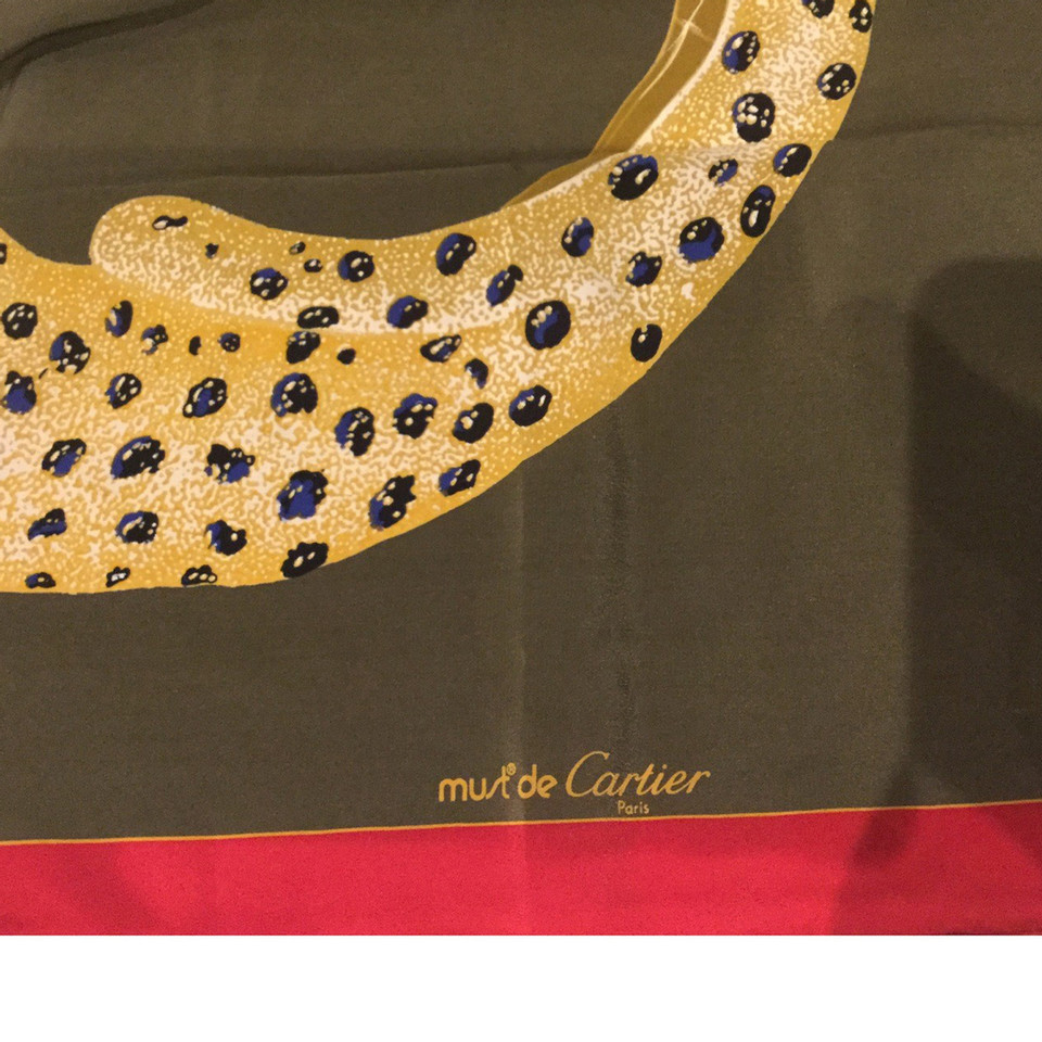 Cartier Schal/Tuch aus Seide in Khaki