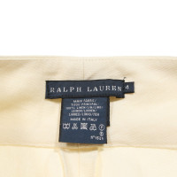 Ralph Lauren Paire de Pantalon en Lin en Crème