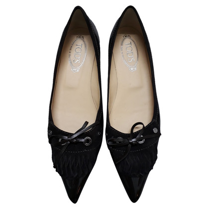 Tod's Slippers/Ballerina's Leer in Bruin