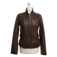 Strenesse Blue Leather jacket in brown