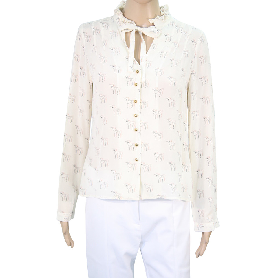 Hobbs Silk blouse with pattern