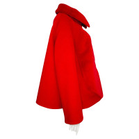 Hermès Jacke/Mantel aus Kaschmir in Rot