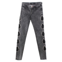 Philipp Plein Jeans mit Schmuckstein-Applikation