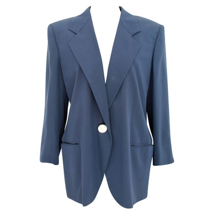 Genny Jacke/Mantel aus Seide in Blau