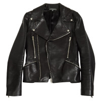 Alexander McQueen Leather jacket in black