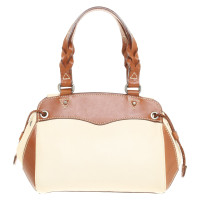 Aigner Handbag in cream / brown