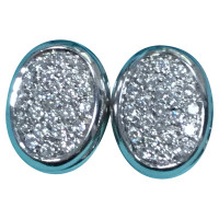 Damiani White gold ear clips